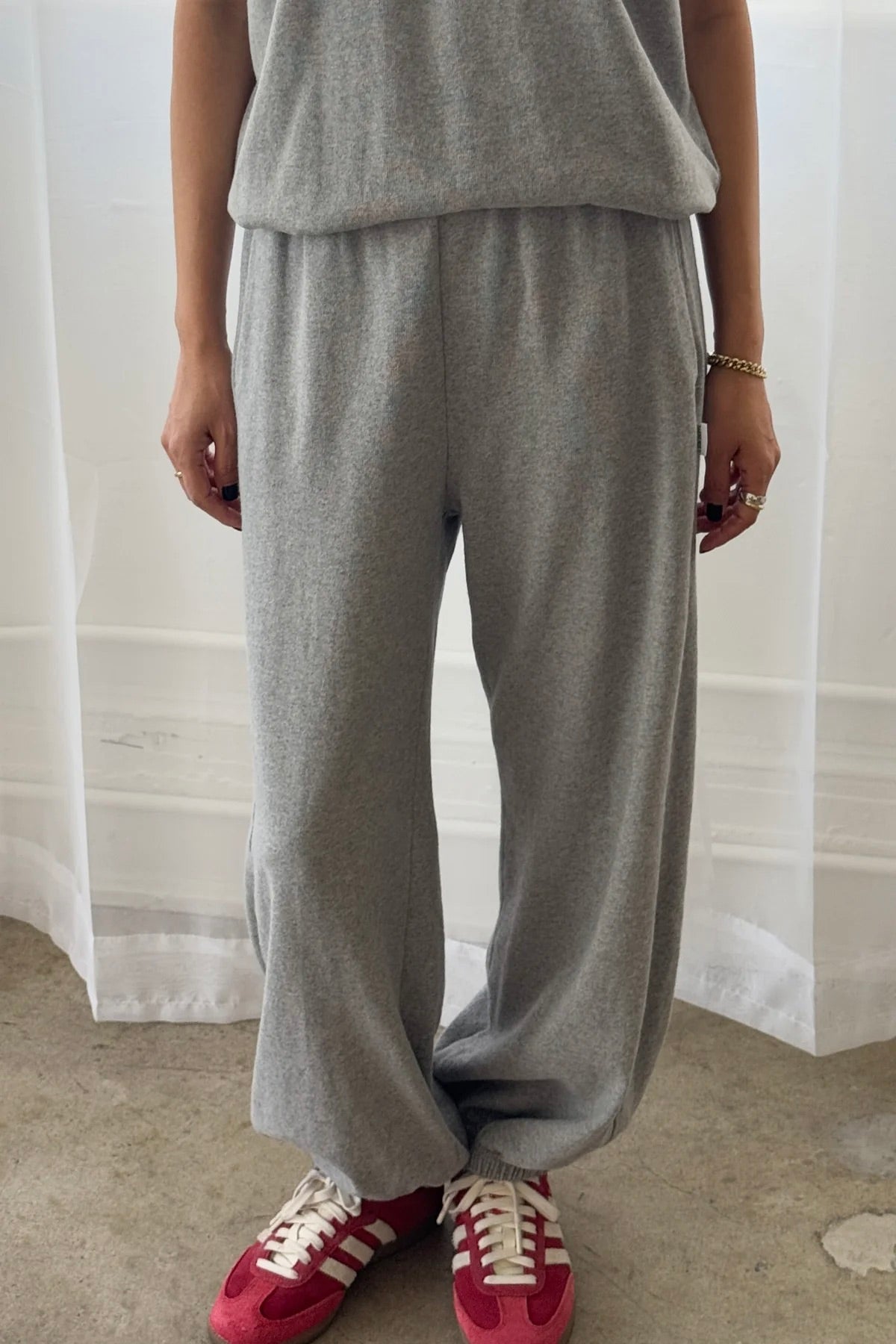 Le Bon Shoppe Cotton Jersey Balloon Pant / Heather Grey