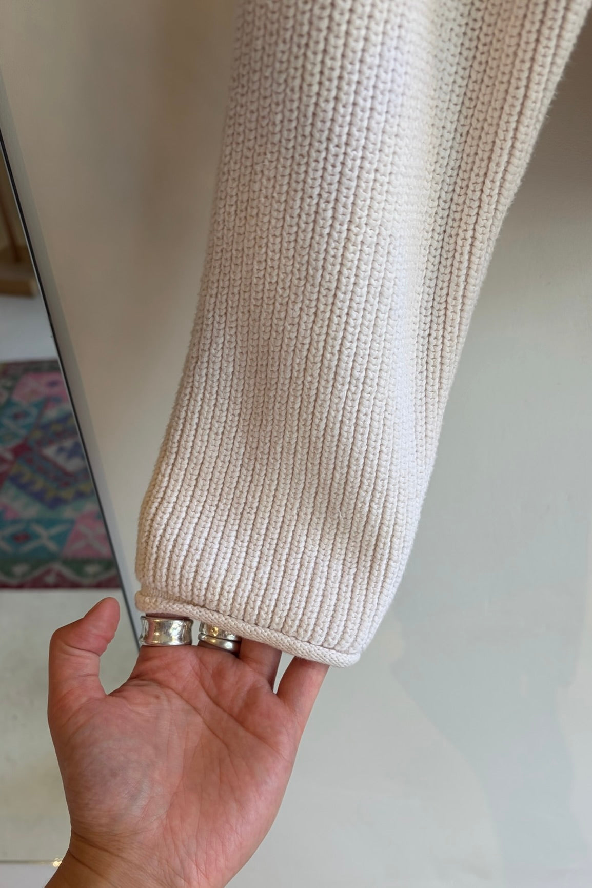 Pre-Loved By Together / White Cotton Cardigan / Sz S