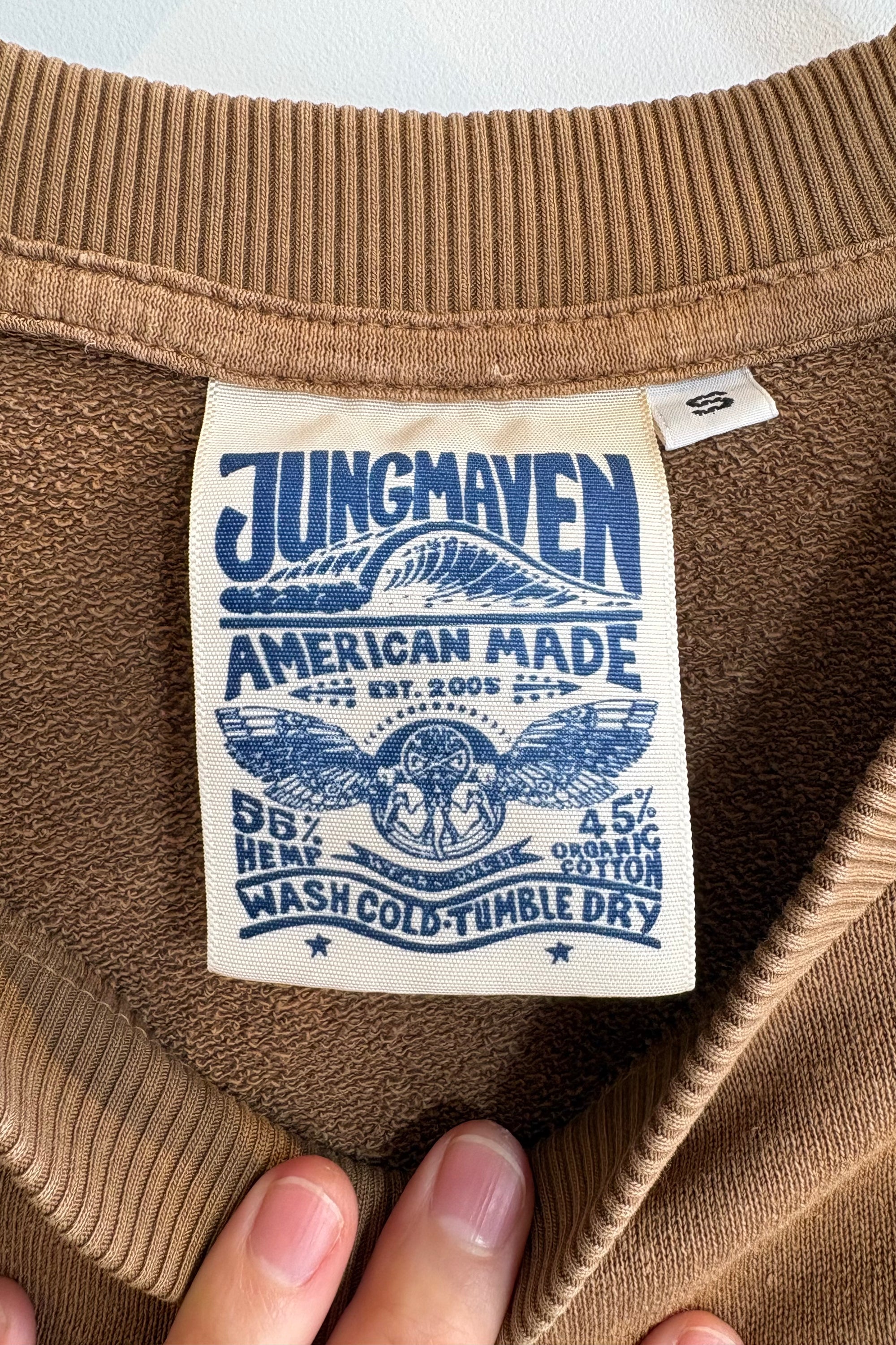 Pre-Loved / Jungmaven Bonfire Long Sleeve Raglan / Coyote / Size S