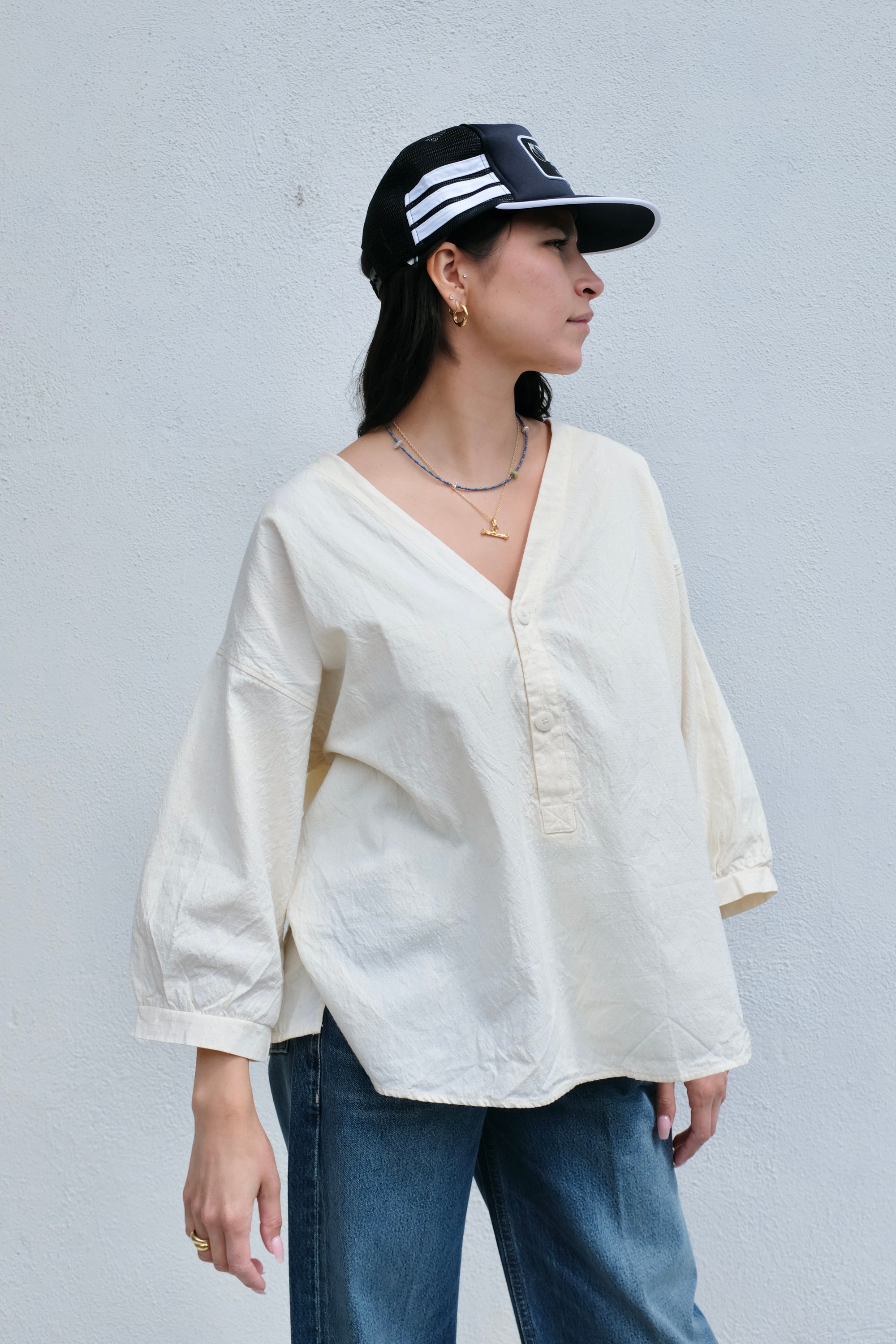 Wol Hide Woven Popover / Natural
