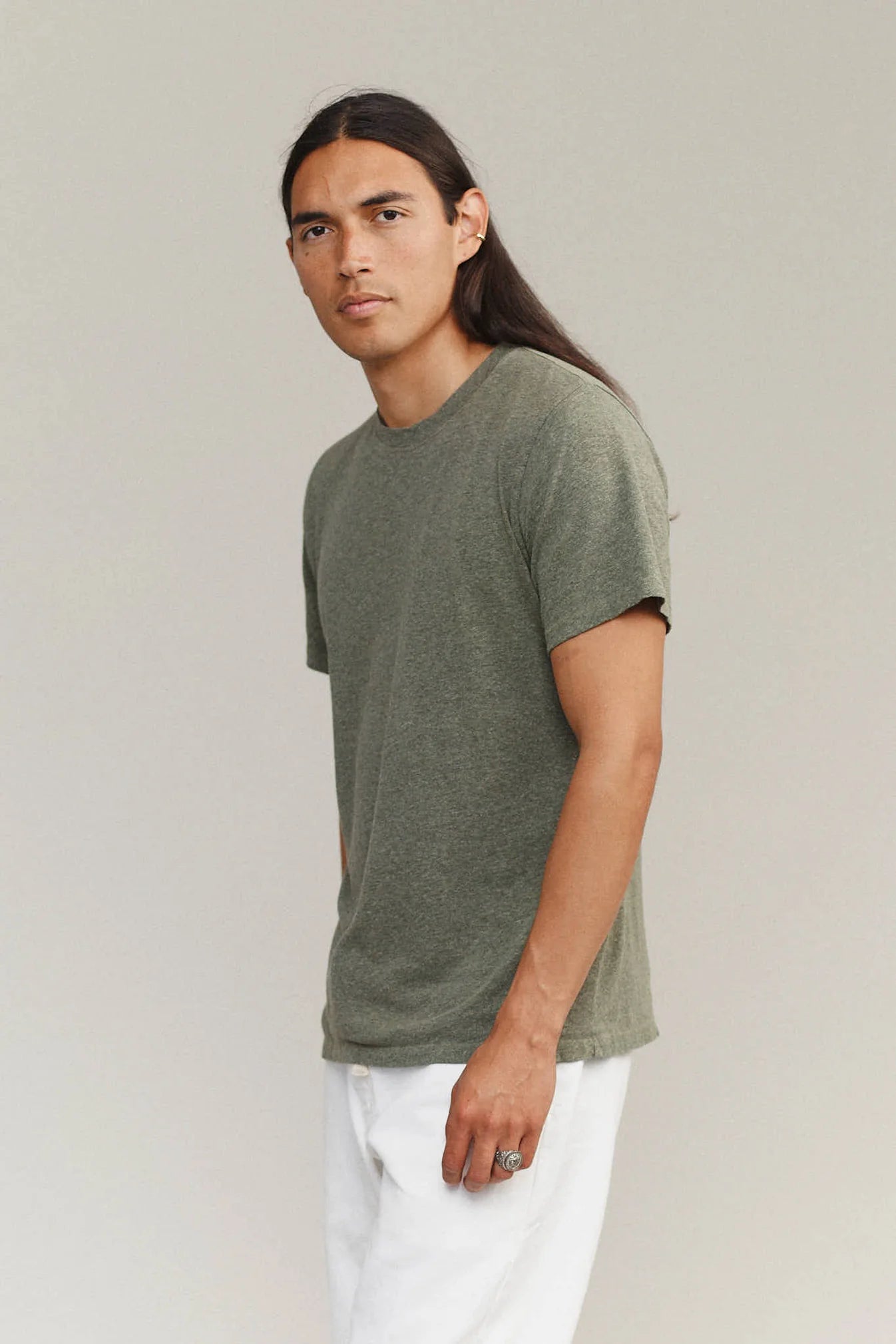 Jungmaven Heathered Jung Tee / Olive Green