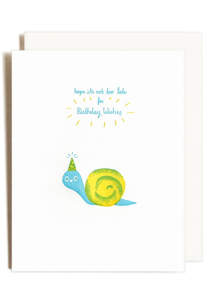 Homework Card / Birthday Snail