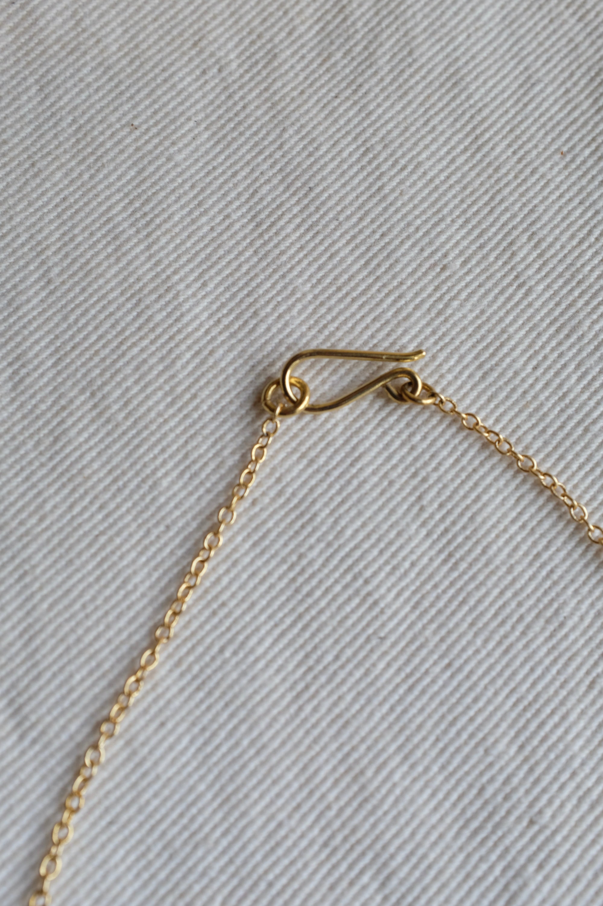 Truvai Frieda Necklace / Upcycled 18kt gold plated hammered brass