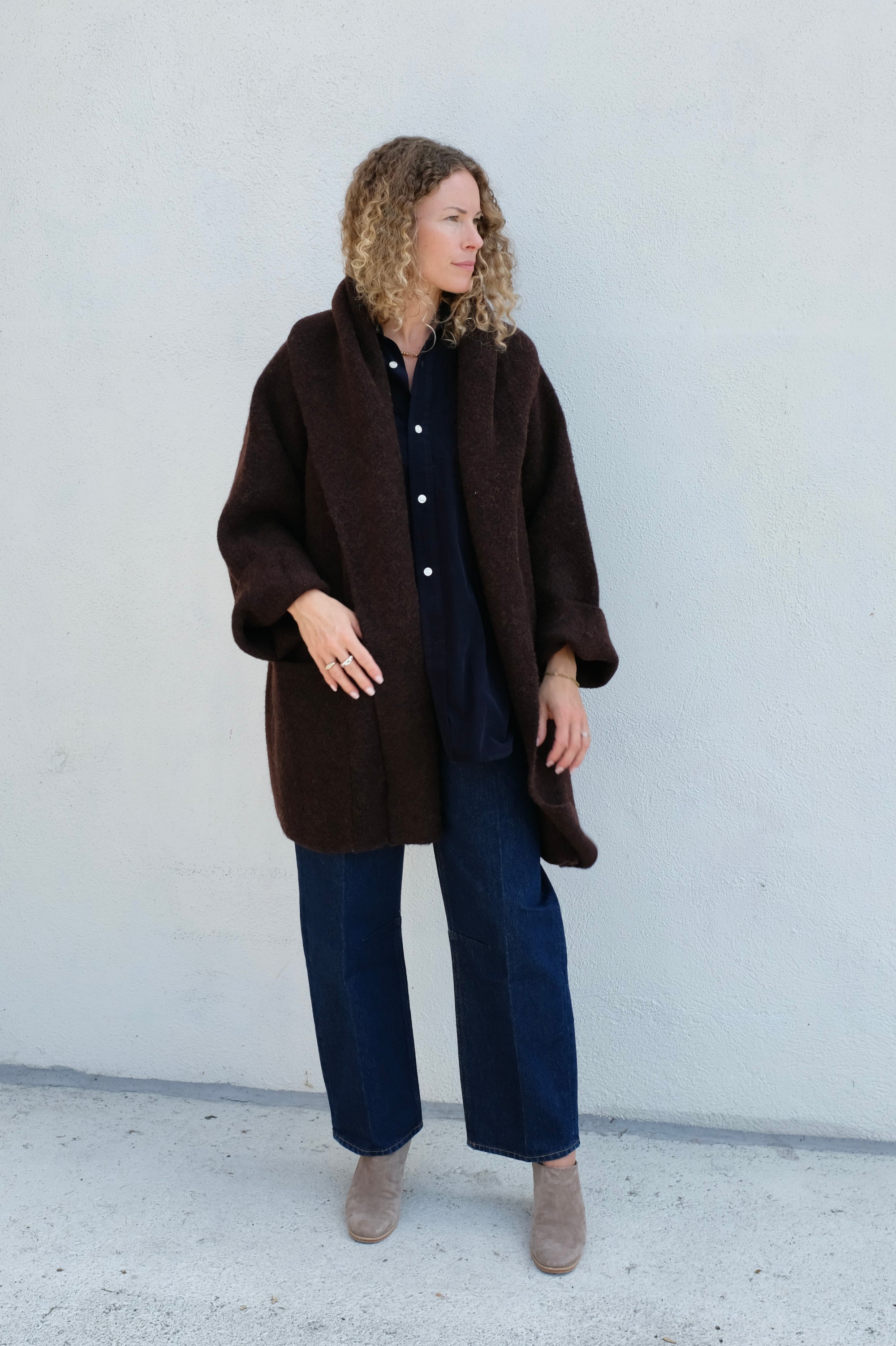 Lauren Manoogian Double Face Coat / Merlot