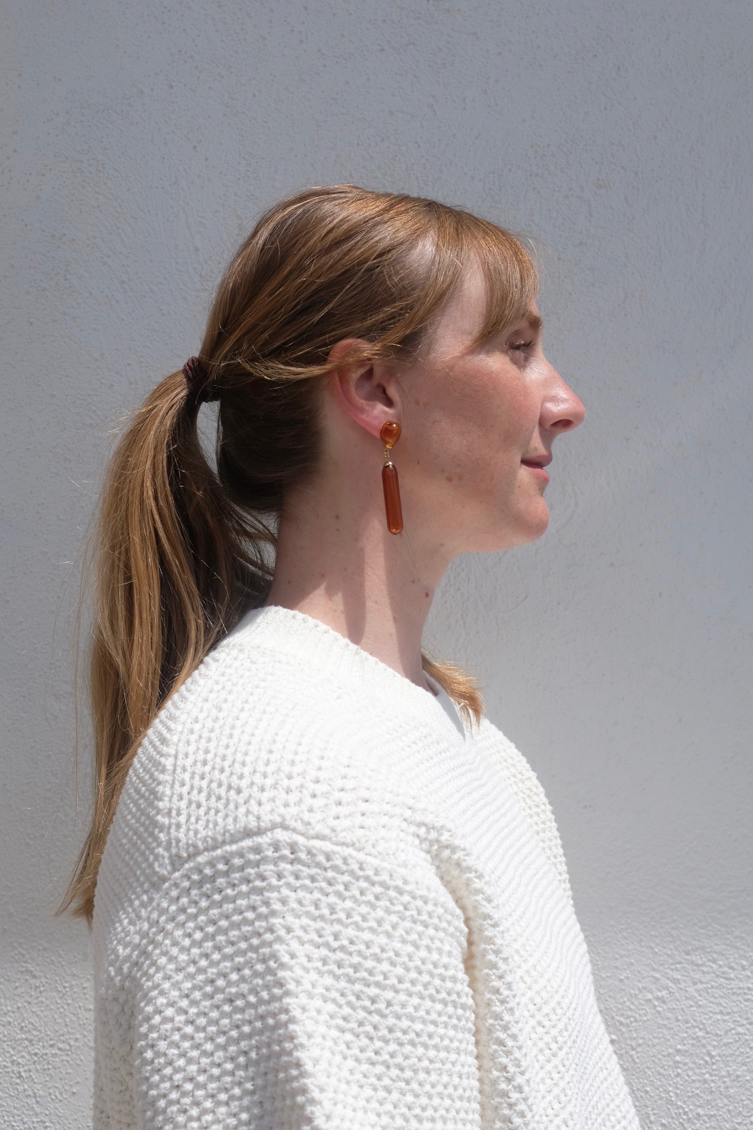 Levens Small Bambu Earrings / Brown