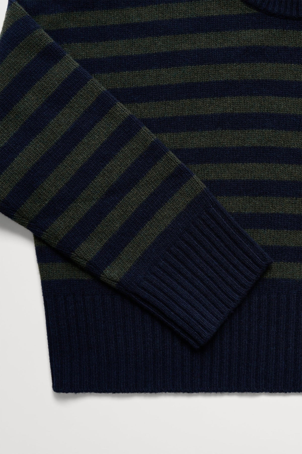 Campa Jumper / Navy + Green Stripe