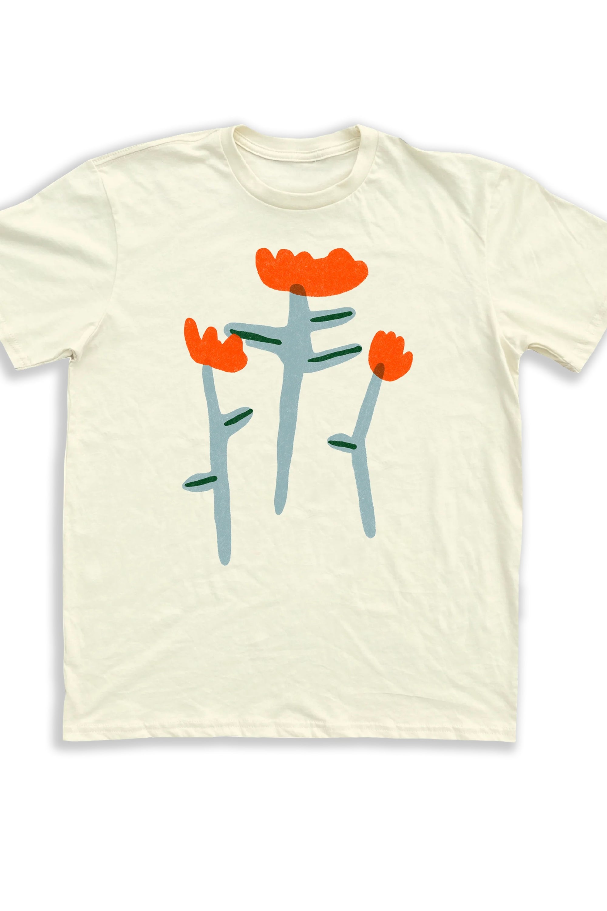 Tulips Unisex Tee / Cream