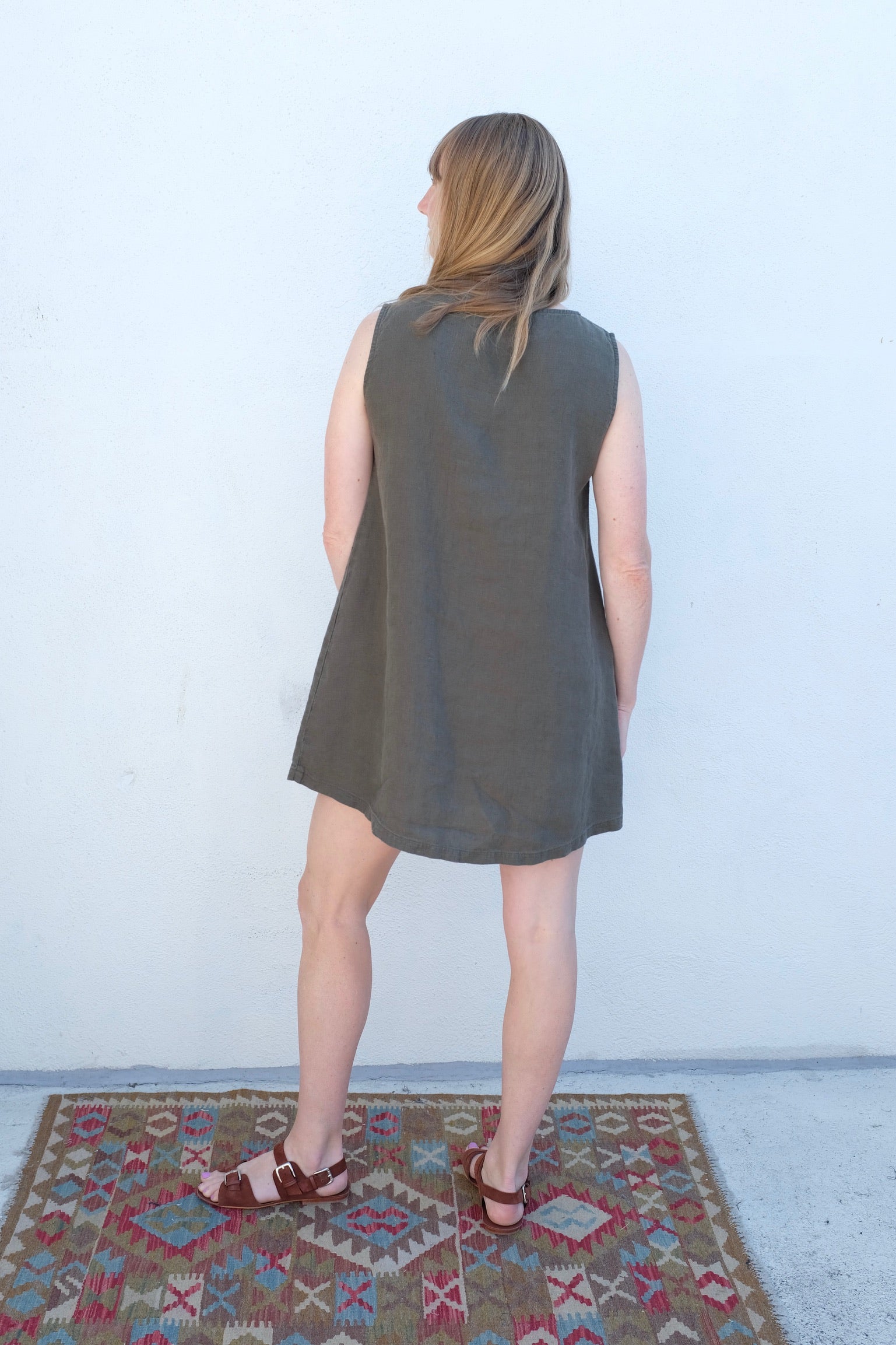 Jungmaven Baez Dress / Olive Green