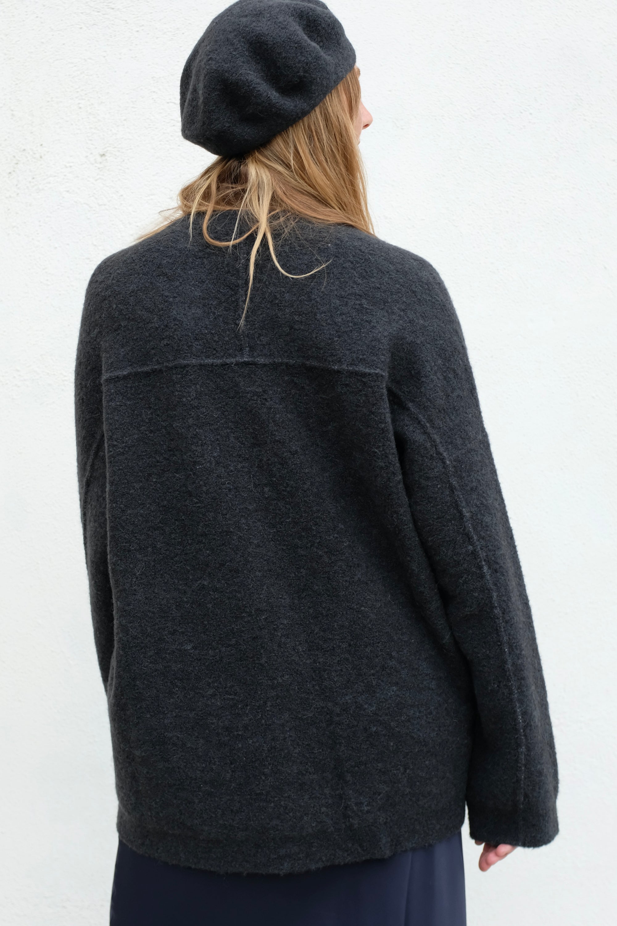 Lauren Manoogian Fleece Cardigan / Ink