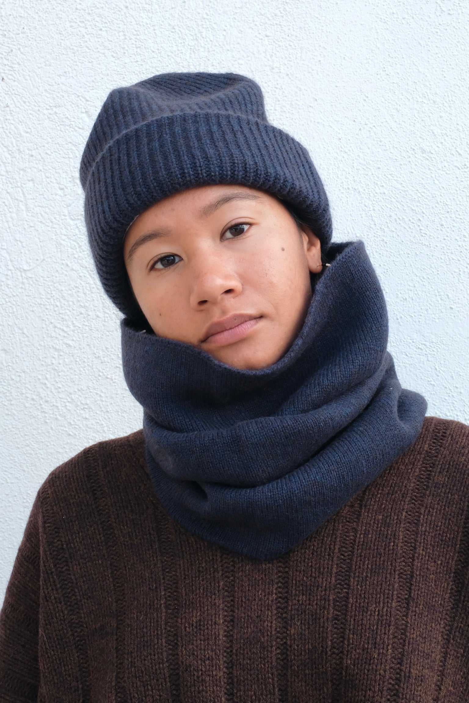 Szeki Signature Yak Ring Scarf / Deep Royal