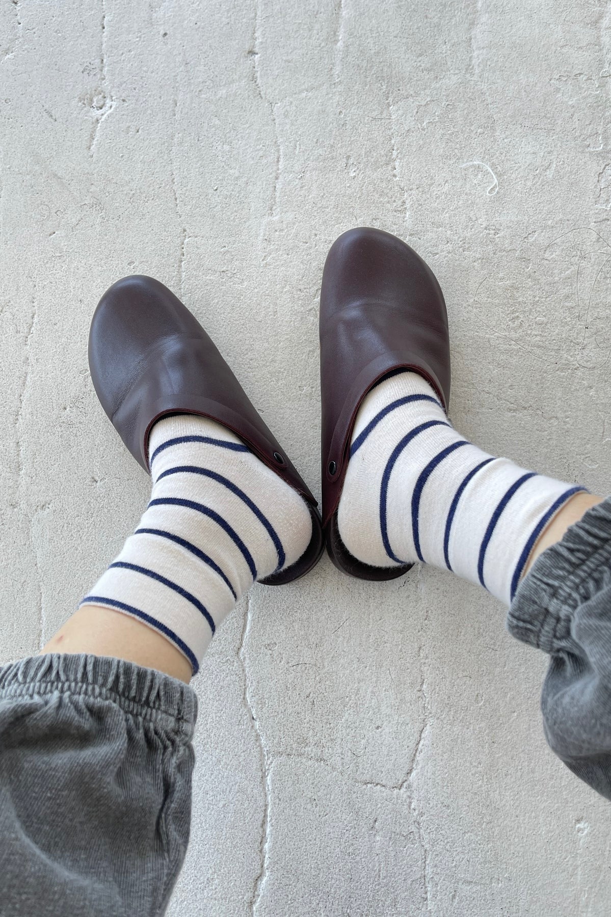 Le Bon Shoppe Wally Socks / Breton Stripe