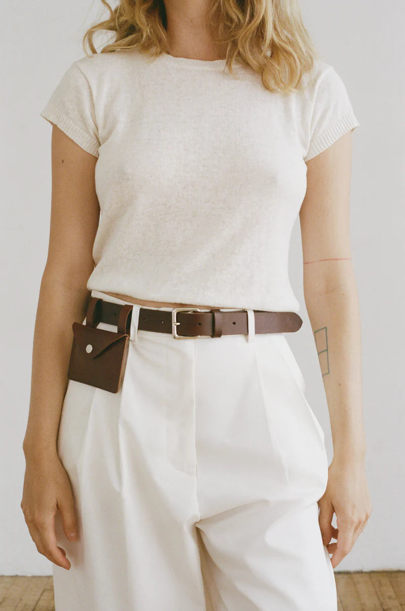 Shaina Mote Baby Tee / Chalk