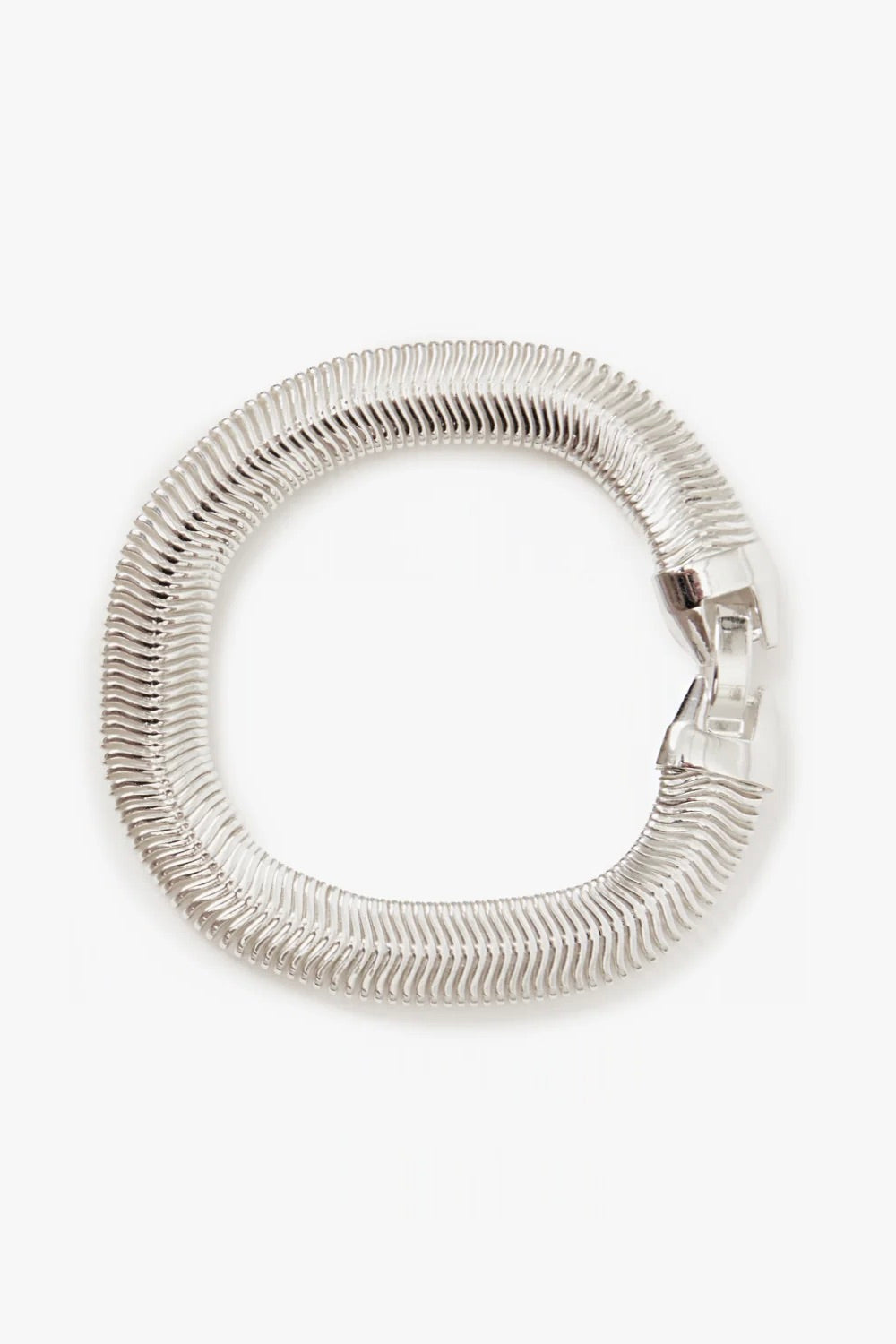 Clare V. Snake Chain Bracelet / Silver