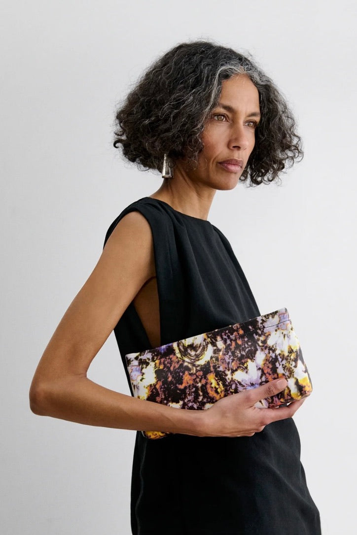 Rachel Comey Small Hinge Clutch / Black Multi