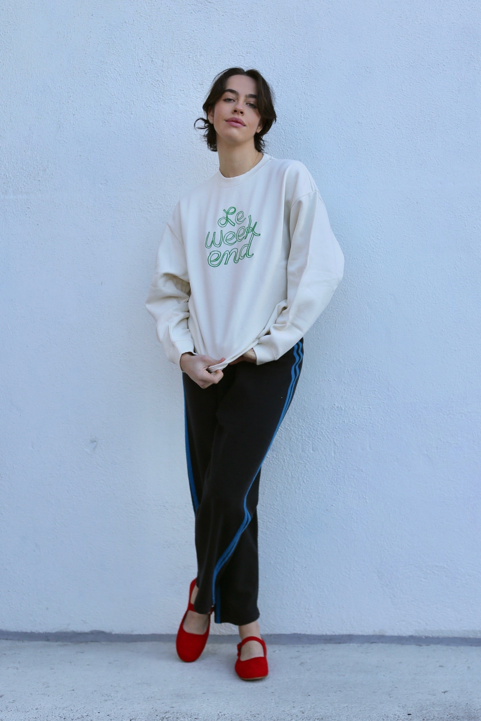 Clare V. Oversized Sweatshirt / Le Weekend