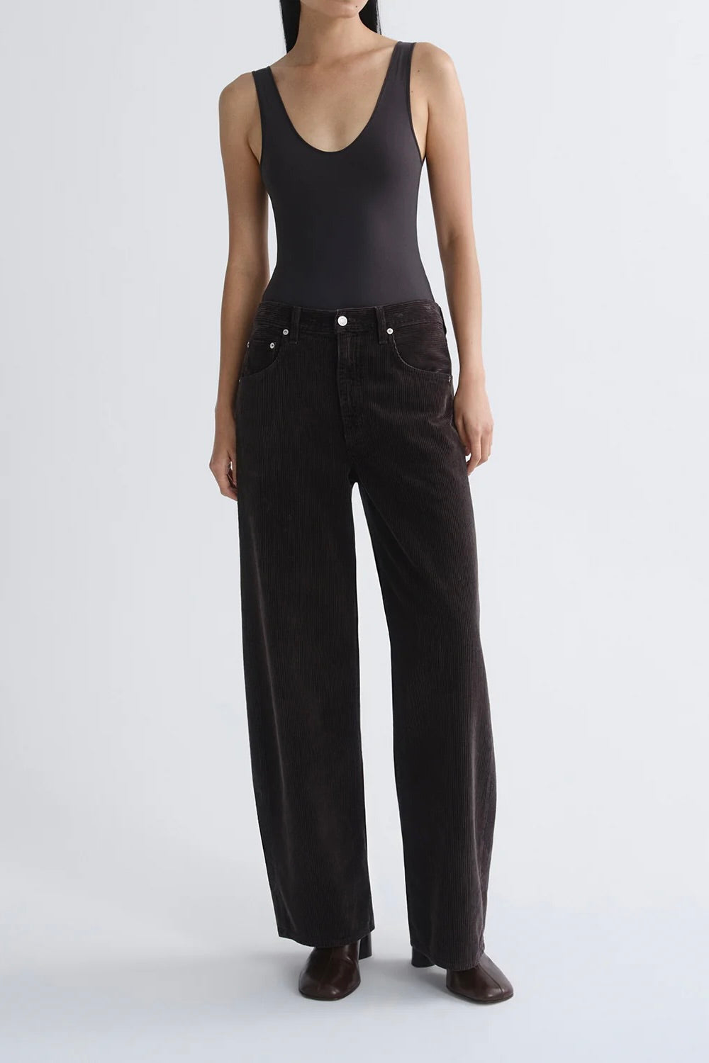Agolde Tora Bodysuit / Carob