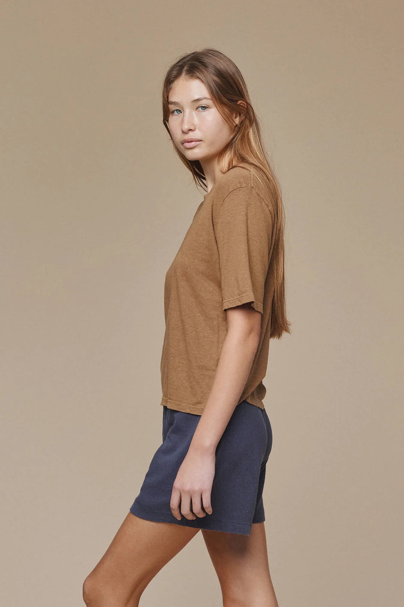 Jungmaven Silverlake Cropped Tee / Coyote