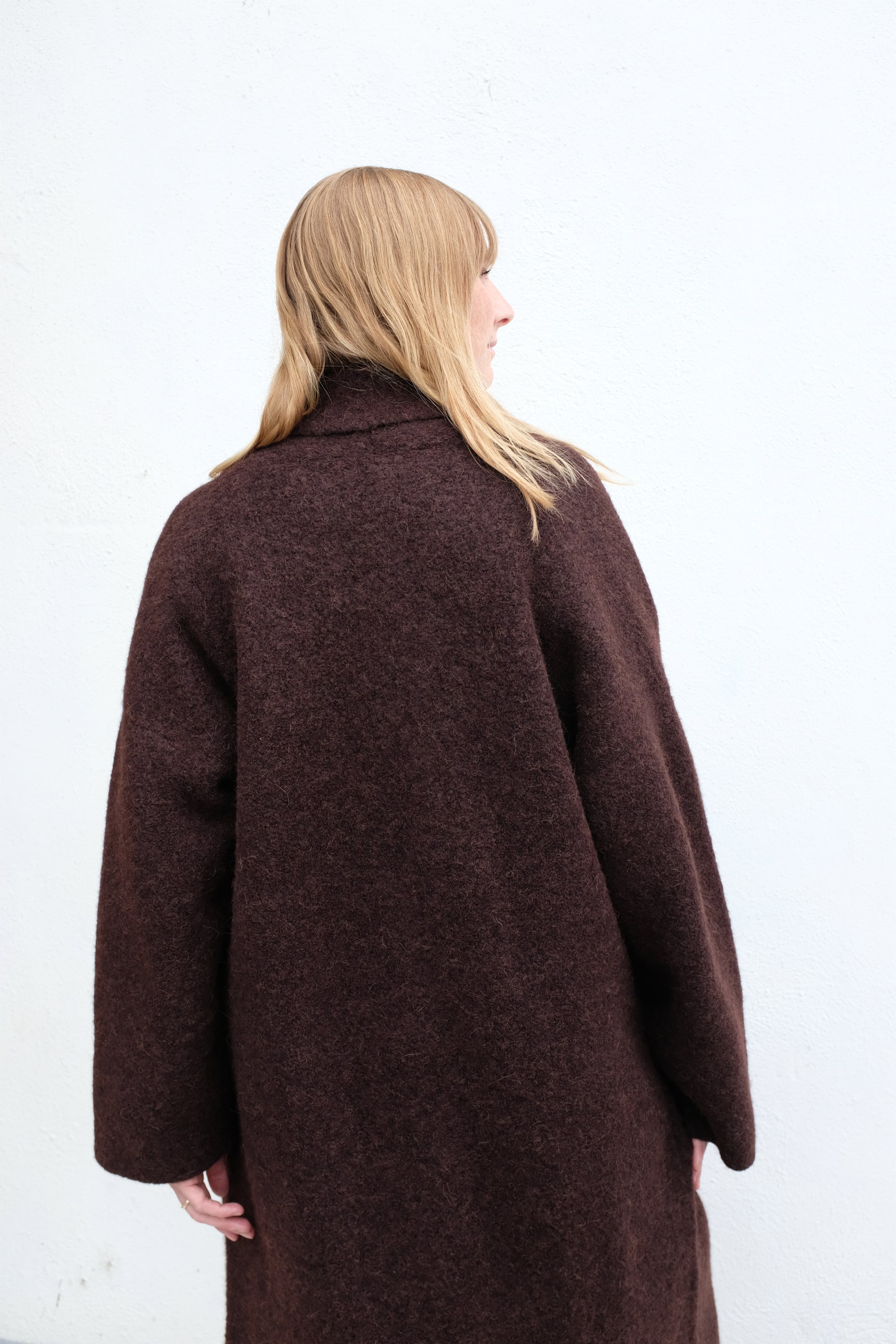 Lauren Manoogian Double Face Long Coat / Merlot