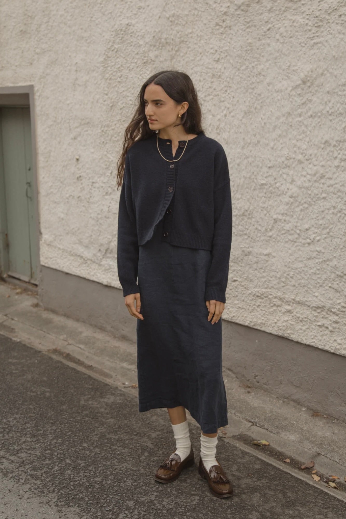 Gillian Stevens Gisele Cardigan / Navy