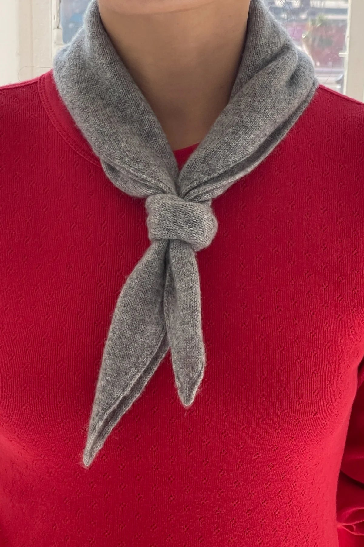 Le Bon Shoppe Cashmere Bandana / Heather Grey