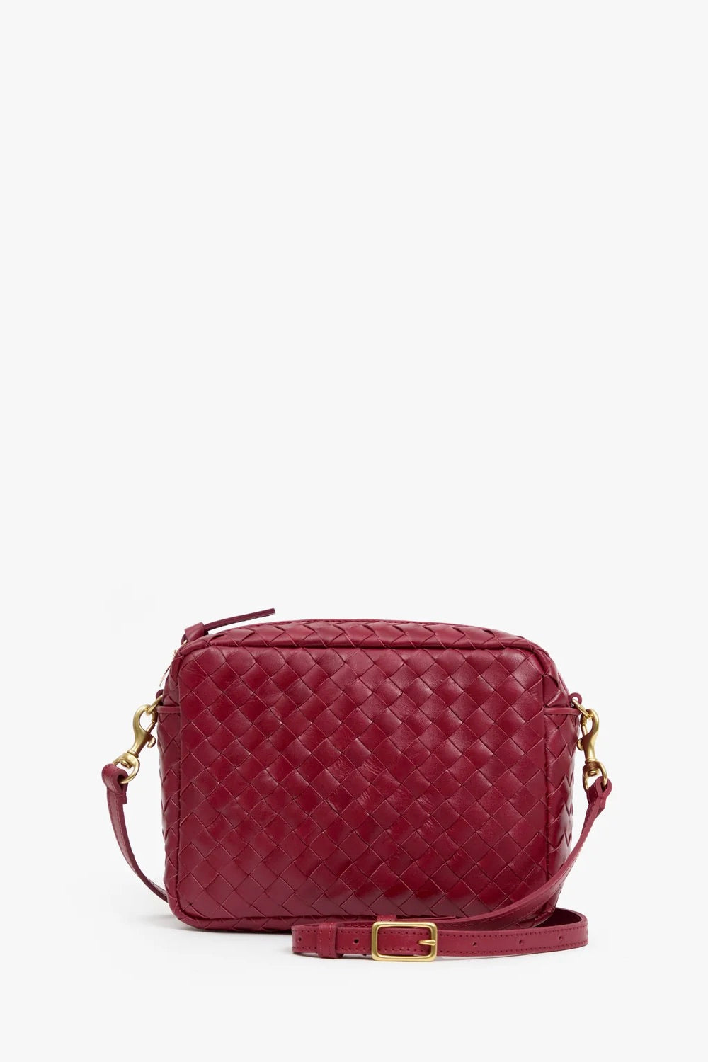 Midi Sac / Garnet Diagonal Woven