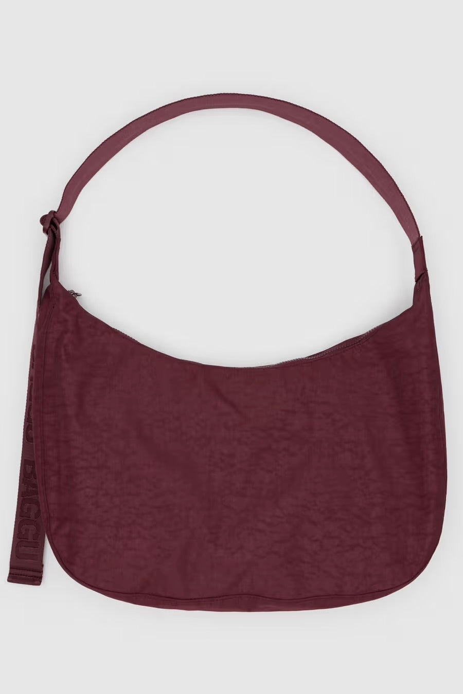 BAGGU Large Nylon Crescent Bag / Mahogany