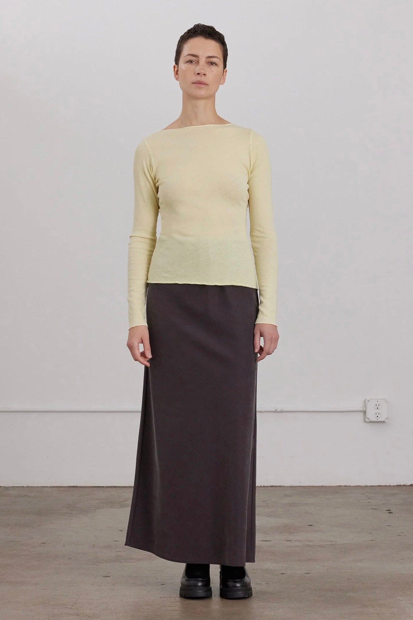 Bias Skirt / Dark Plum