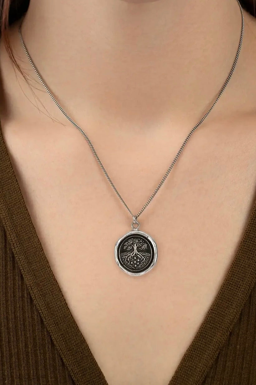 Pyrrah Family Roots / Sterling Silver