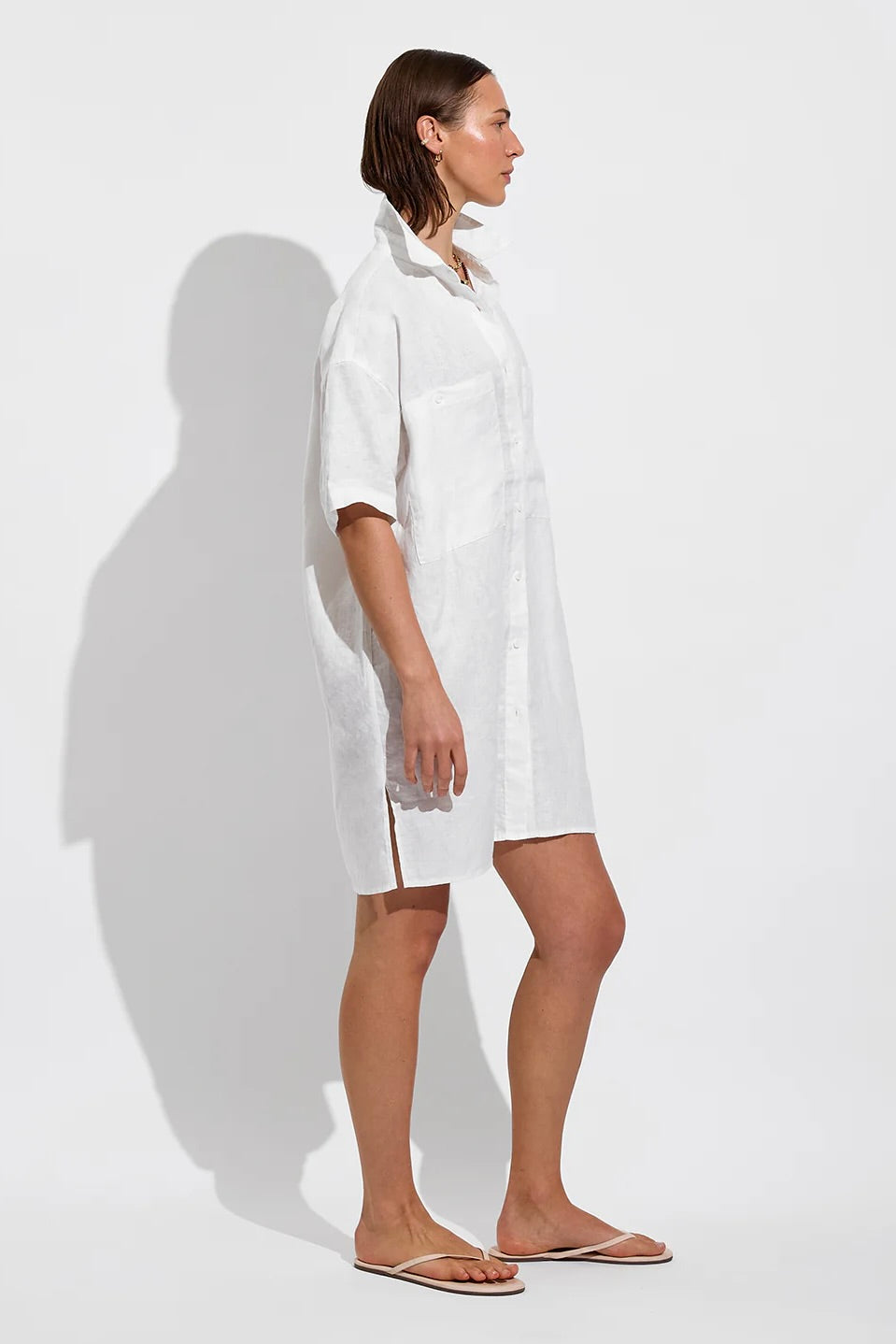 Left On Friday Getaway Mini Dress / Coconut