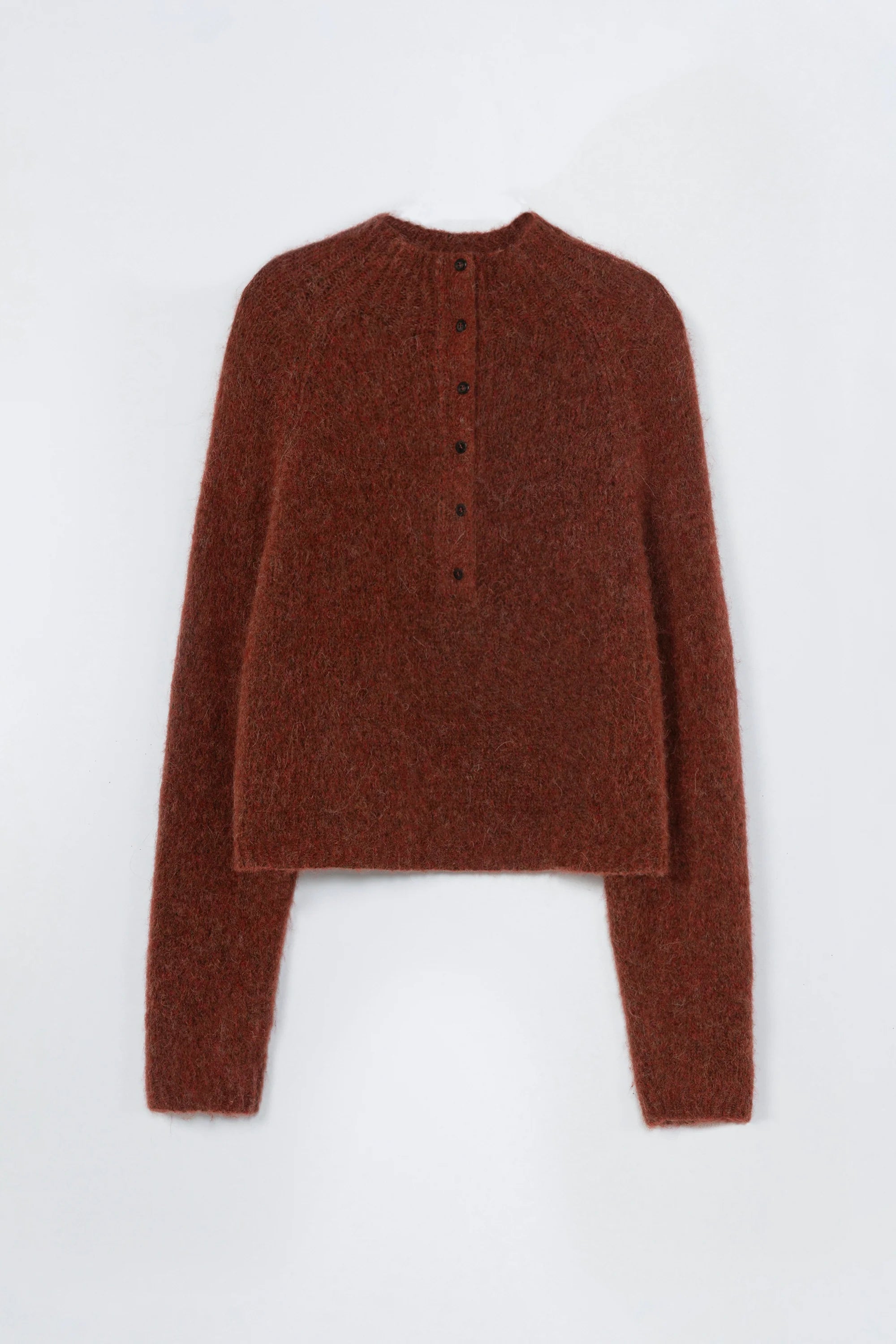 Cordera Baby Alpaca Polo Sweater / Terracotta