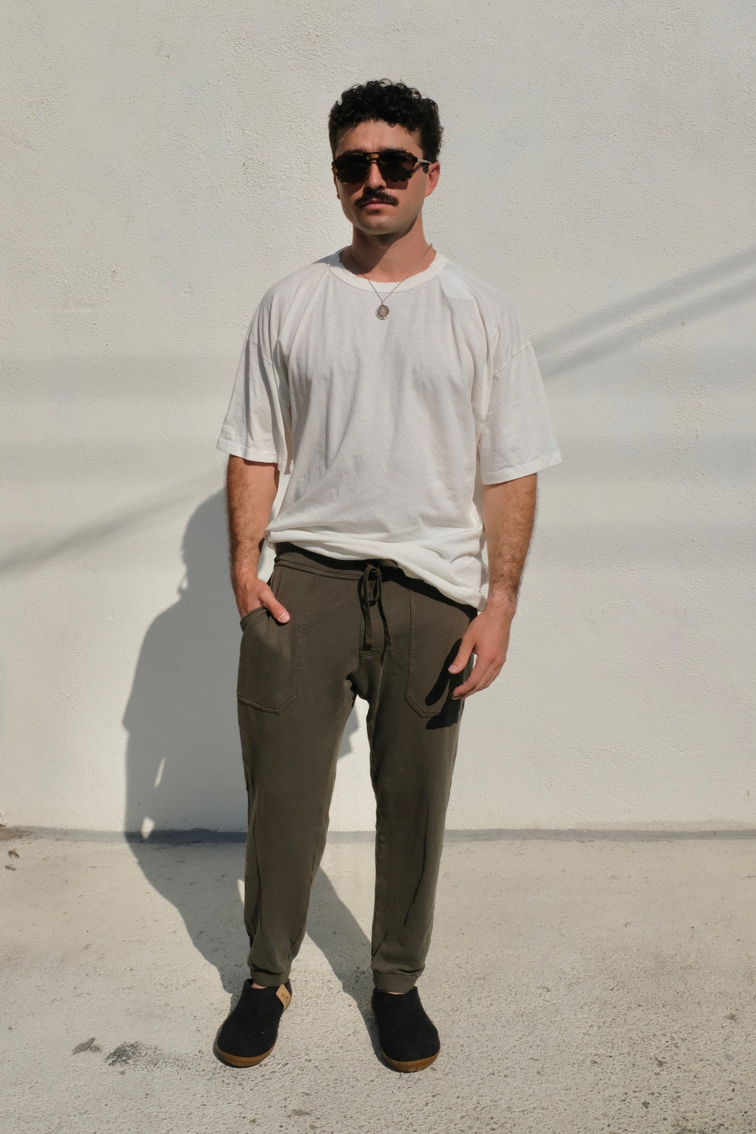 Jungmaven Index Oversized Tee / Washed White