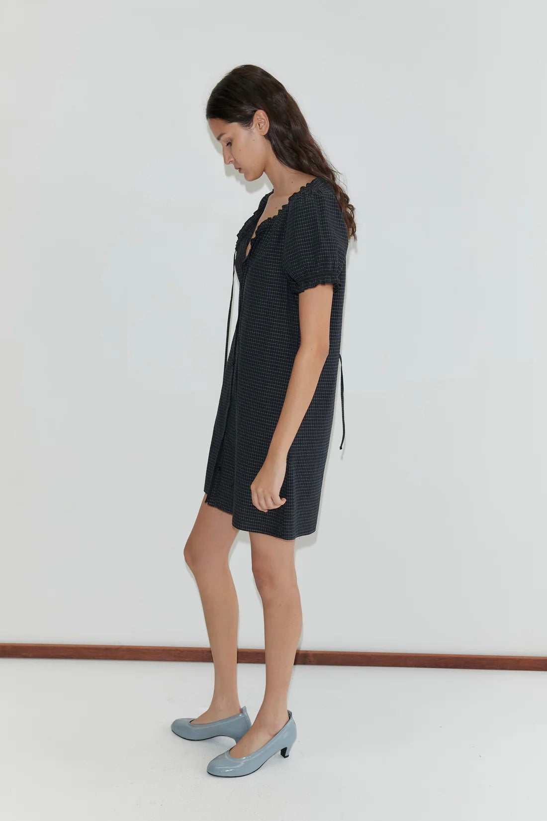 Buttoned Mini Dress / Monogrid