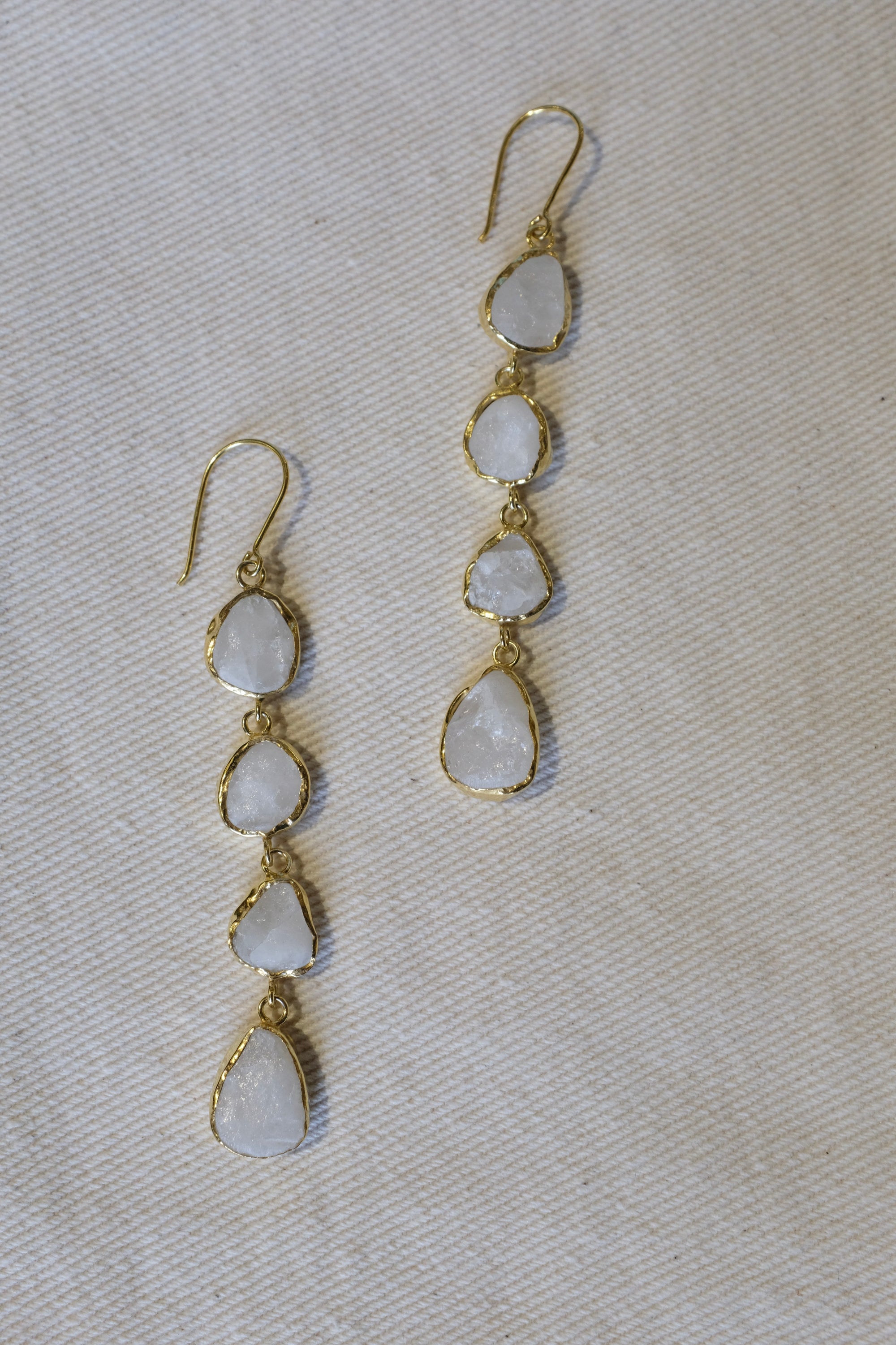 Truvai Gardenia Earrings / Upcycled 18kt gold plated brass