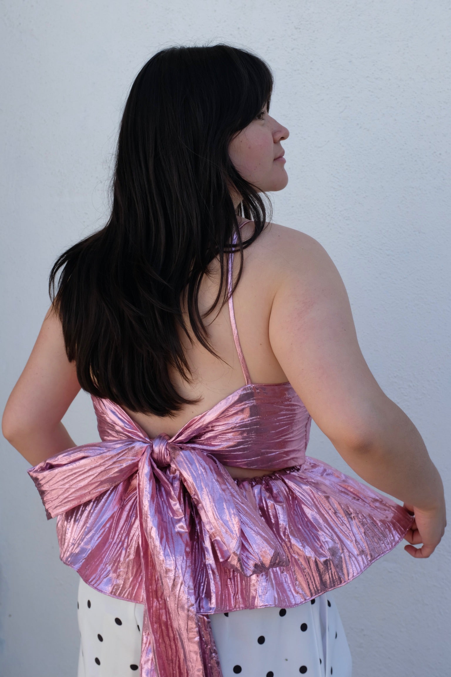 Eliza Faulkner Agnes Top / Pink Metallic