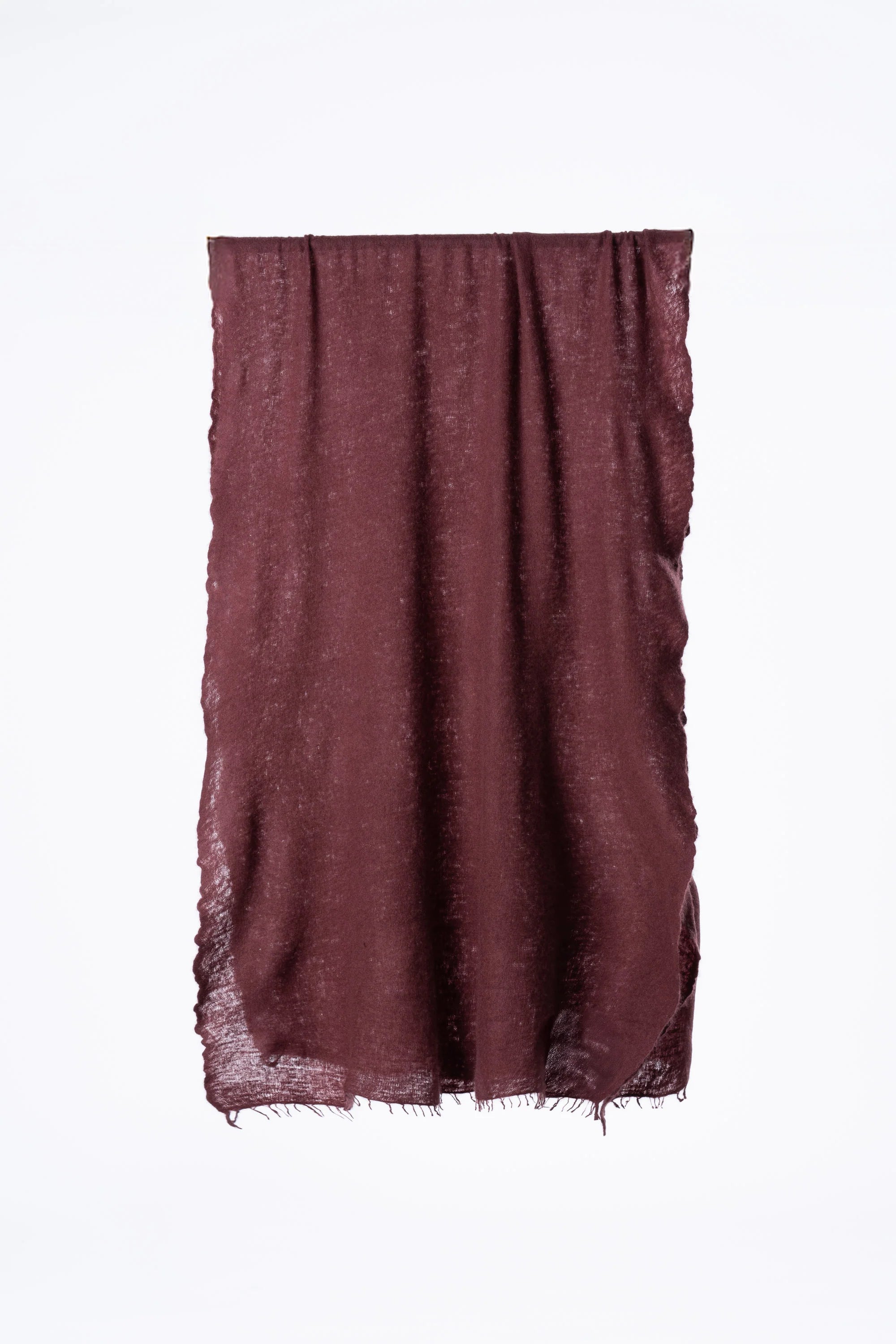 Dinadi Cashmere Felted Scarf / Merlot Red