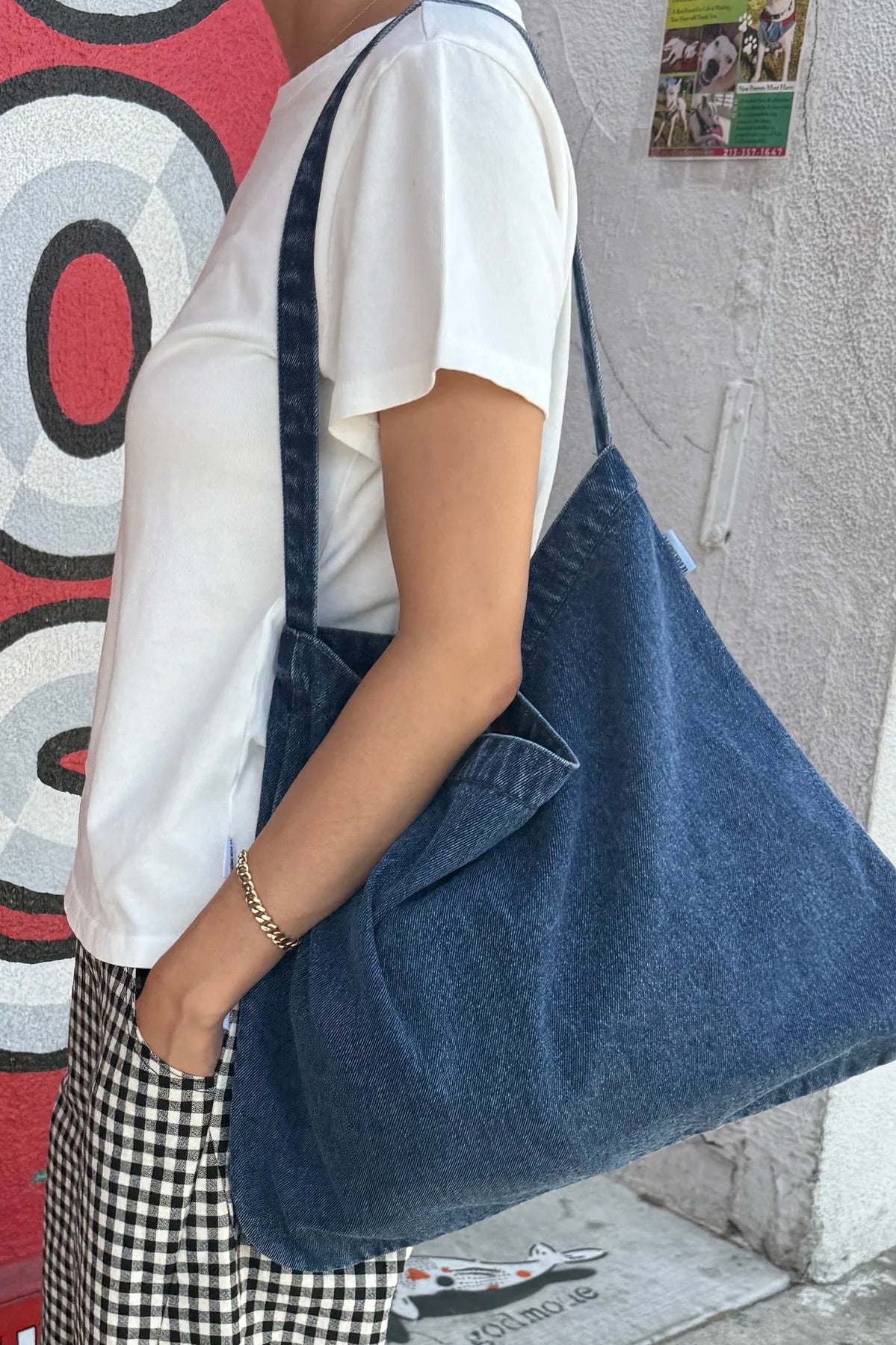 Le Bon Shoppe Happy Carry Bag / Blue Denim