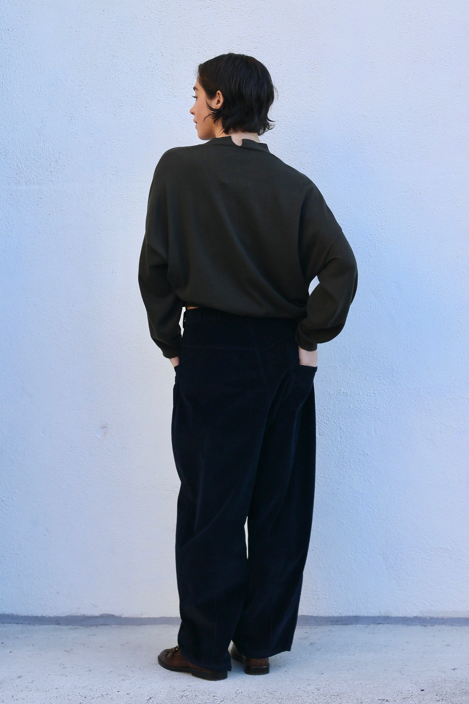 Cordera Cotton & Cashmere Cardigan / Dark Moss