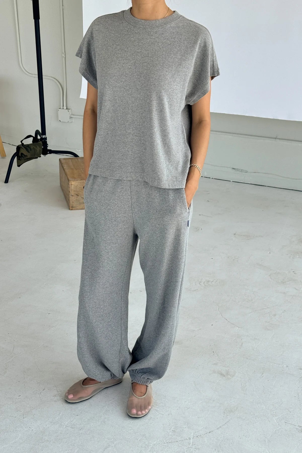 Le Bon Shoppe Jeanne Tee / Heather Grey