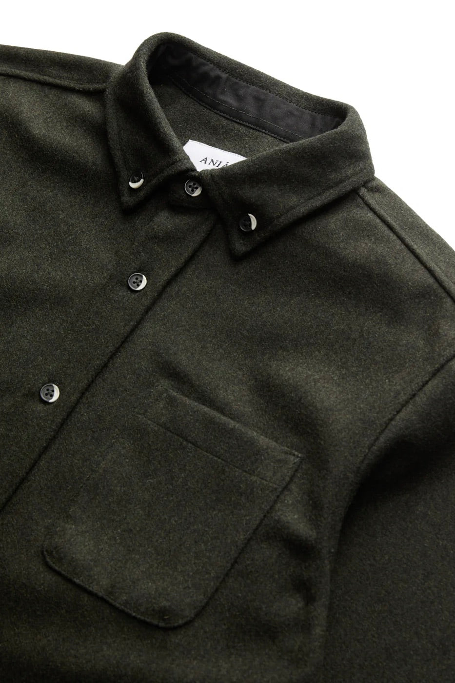 Anian The Relaxed Modern Melton Wool / Olive