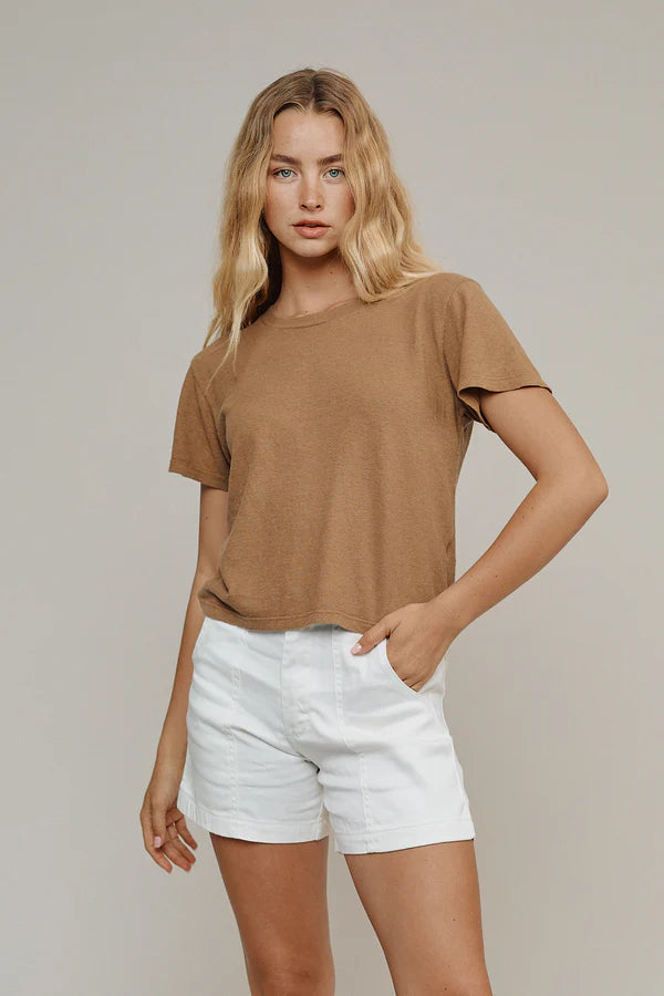 Jungmaven Cropped Lorel Tee / Coyote