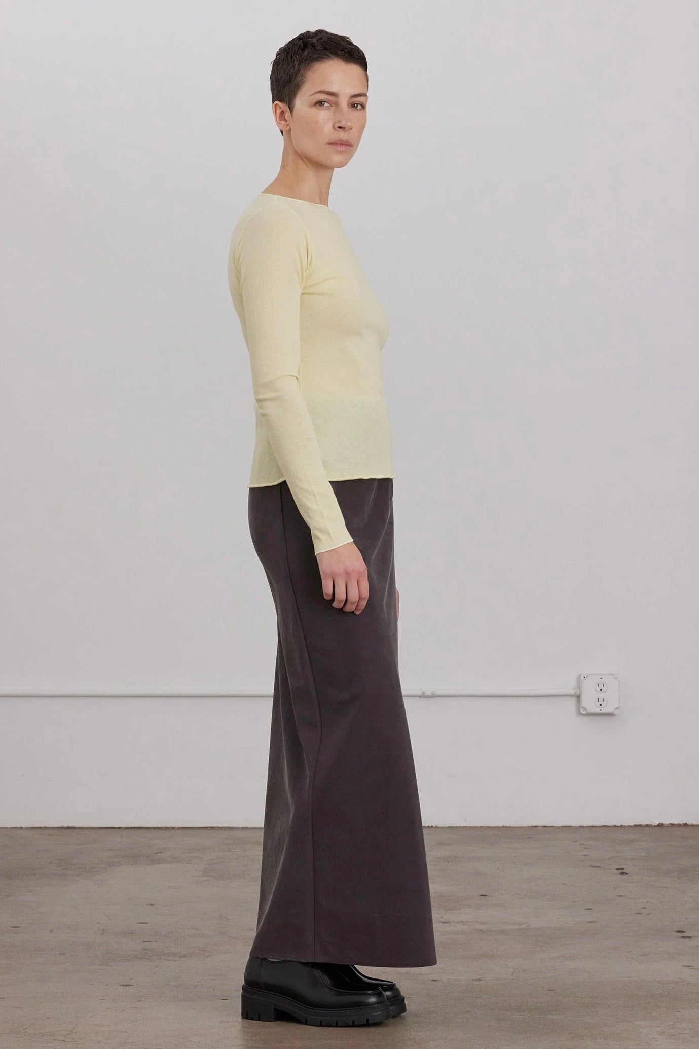 Bias Skirt / Dark Plum