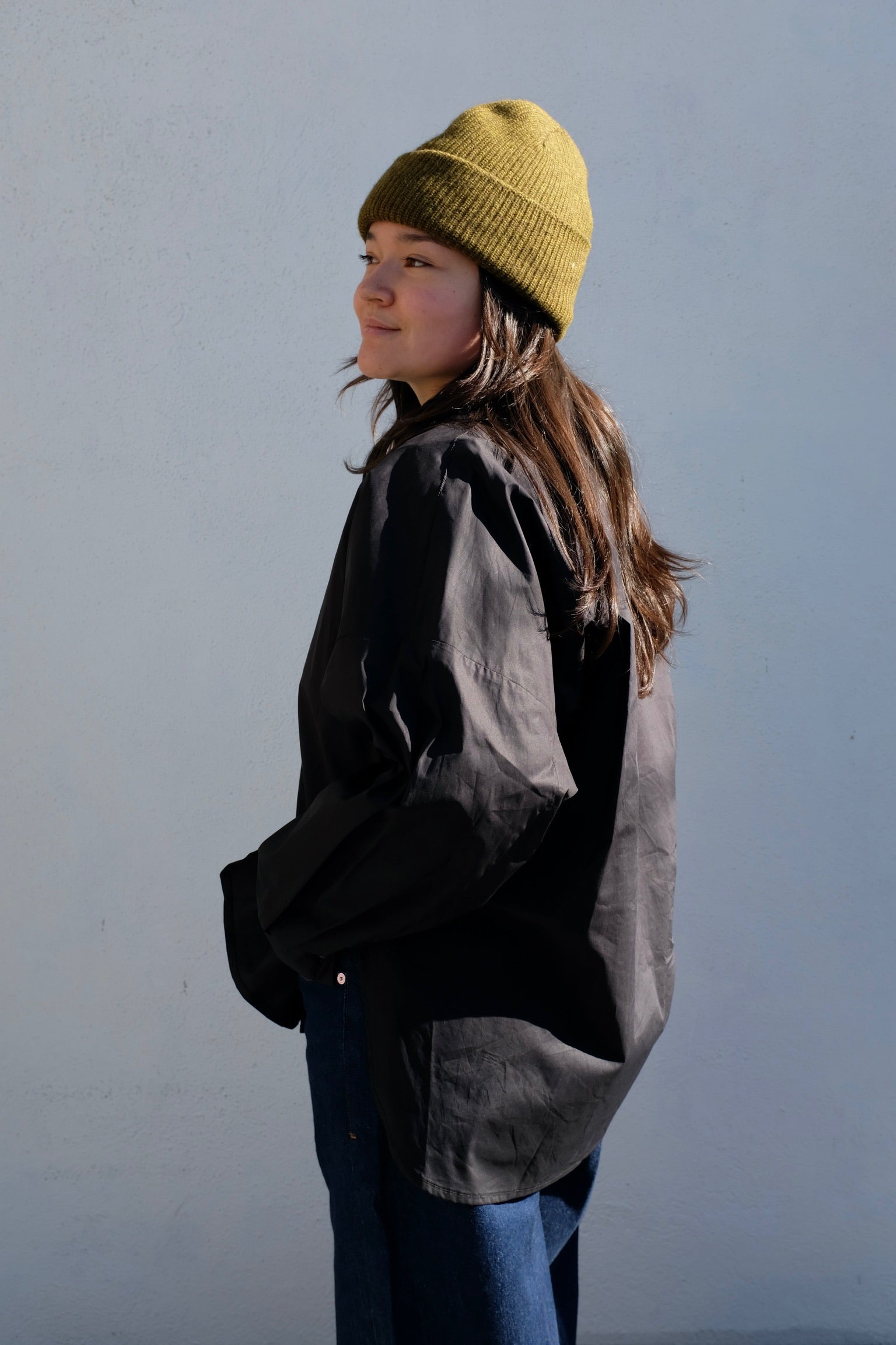 A Bronze Age Robbie Shirt / Black Poplin