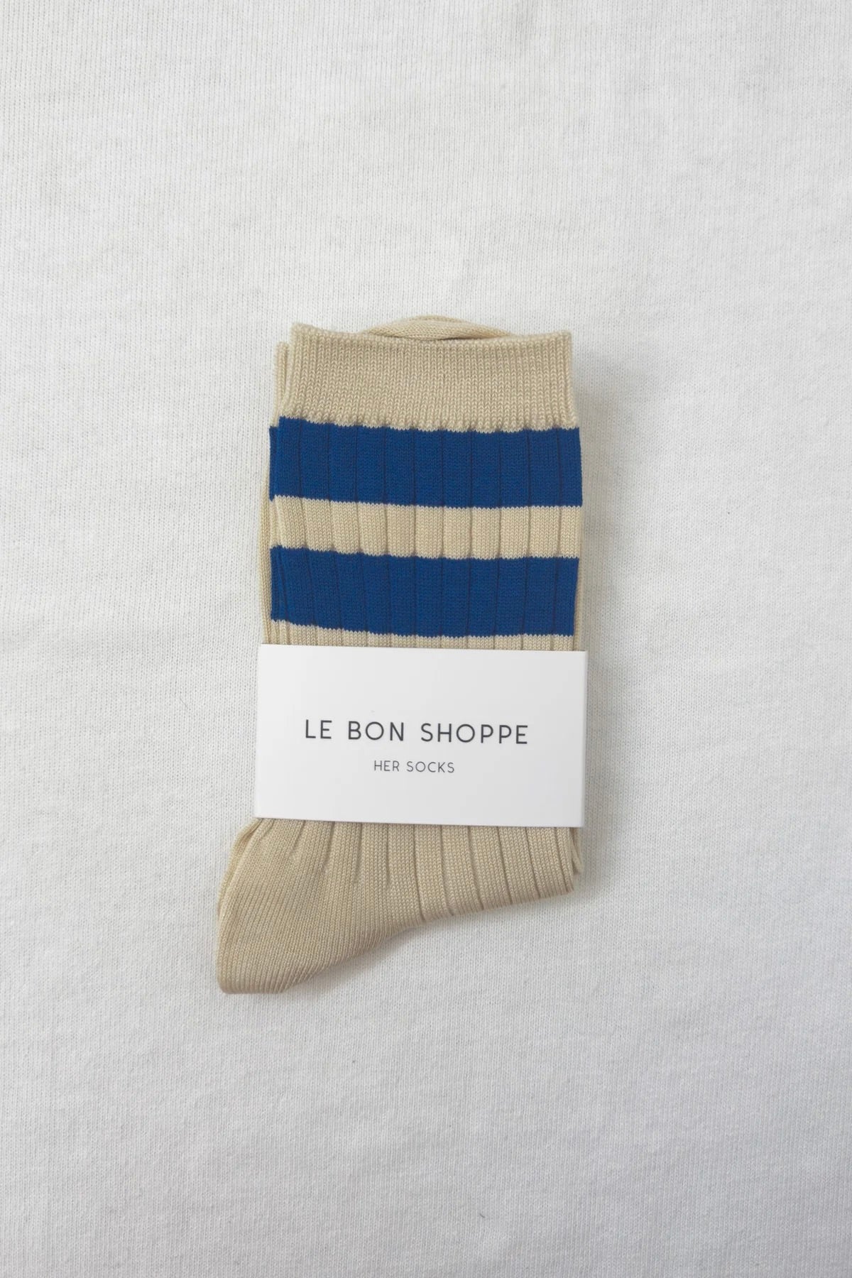 Le Bon Shoppe Her Varsity Socks / Azure