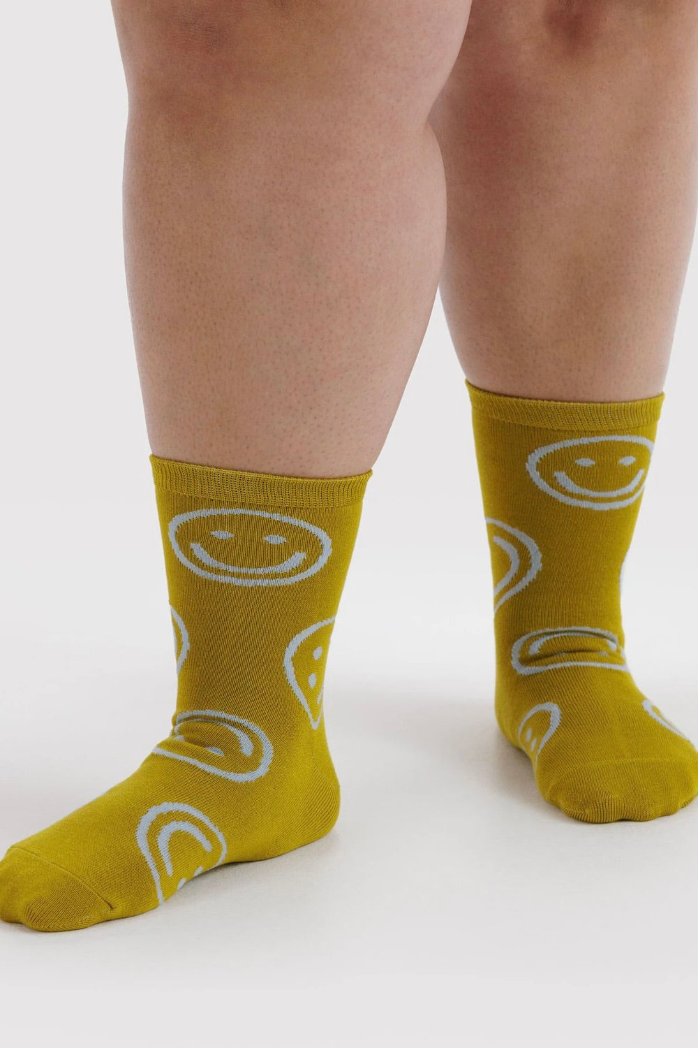 Crew Sock / Ochre Happy