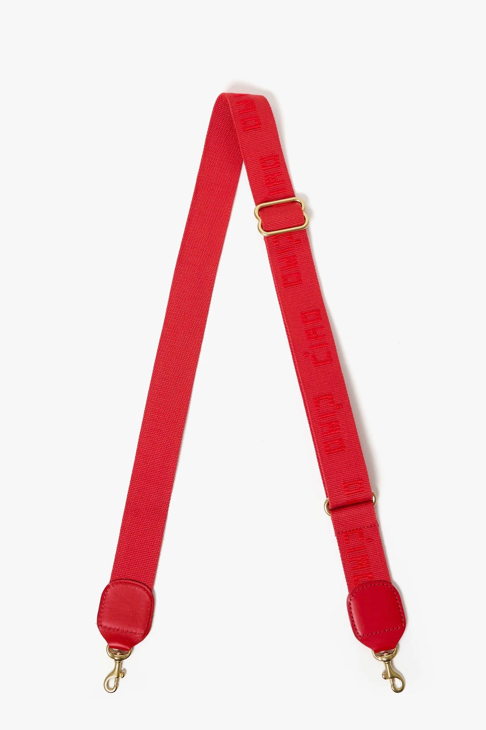 Clare V. Adjustable Crossbody Strap / Ciao Super Red
