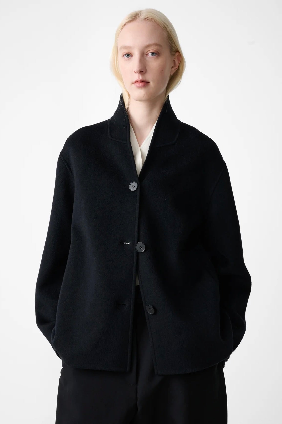 Studio Nicholson Rhine Wool Jacket / Darkest Navy