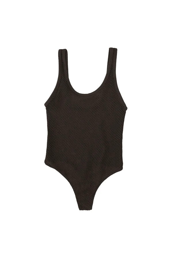 Jungmaven Mesh Bodysuit / Coffee Bean