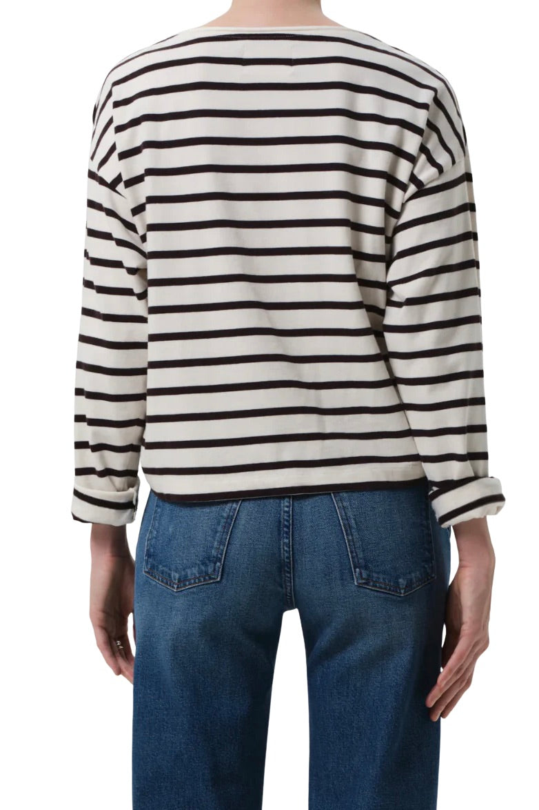 Boat Neck Long Sleeve / Chocolate
