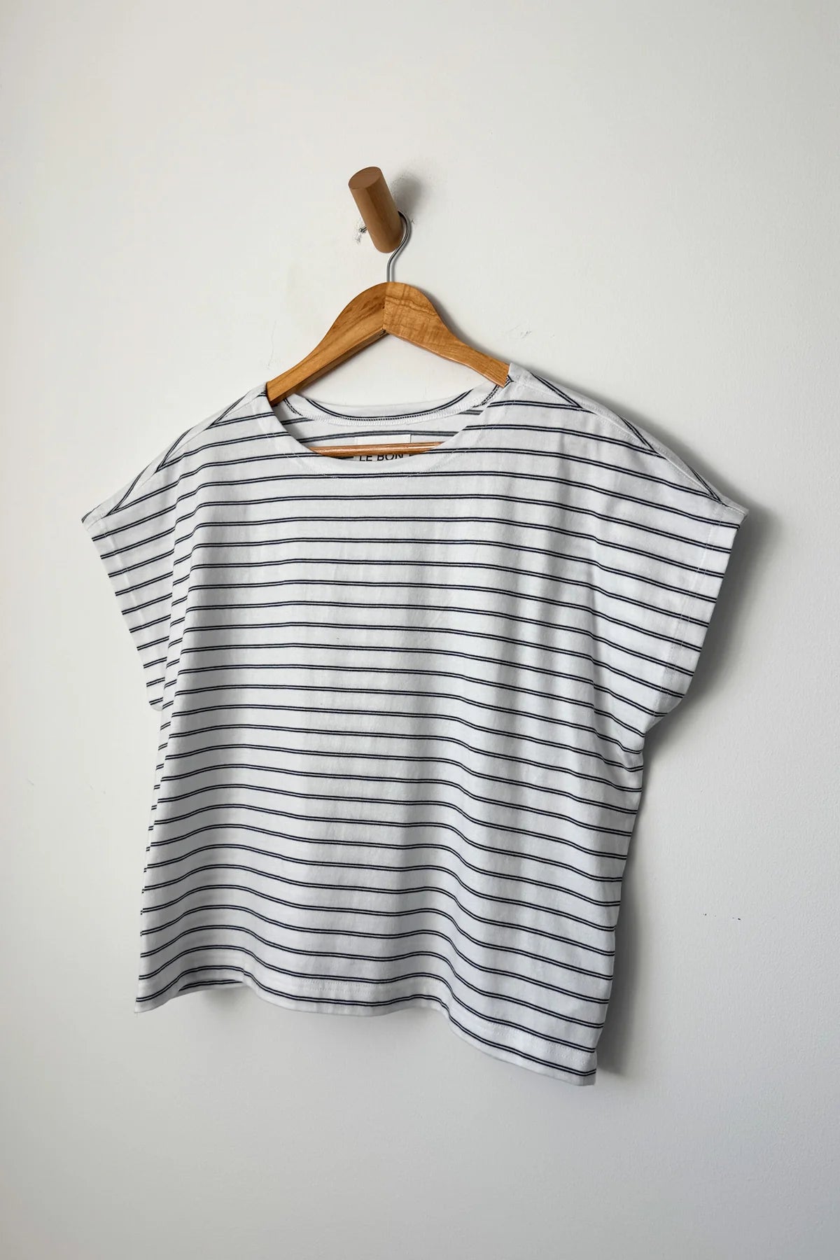 Le Bon Shoppe Chérie Tee / White+Navy