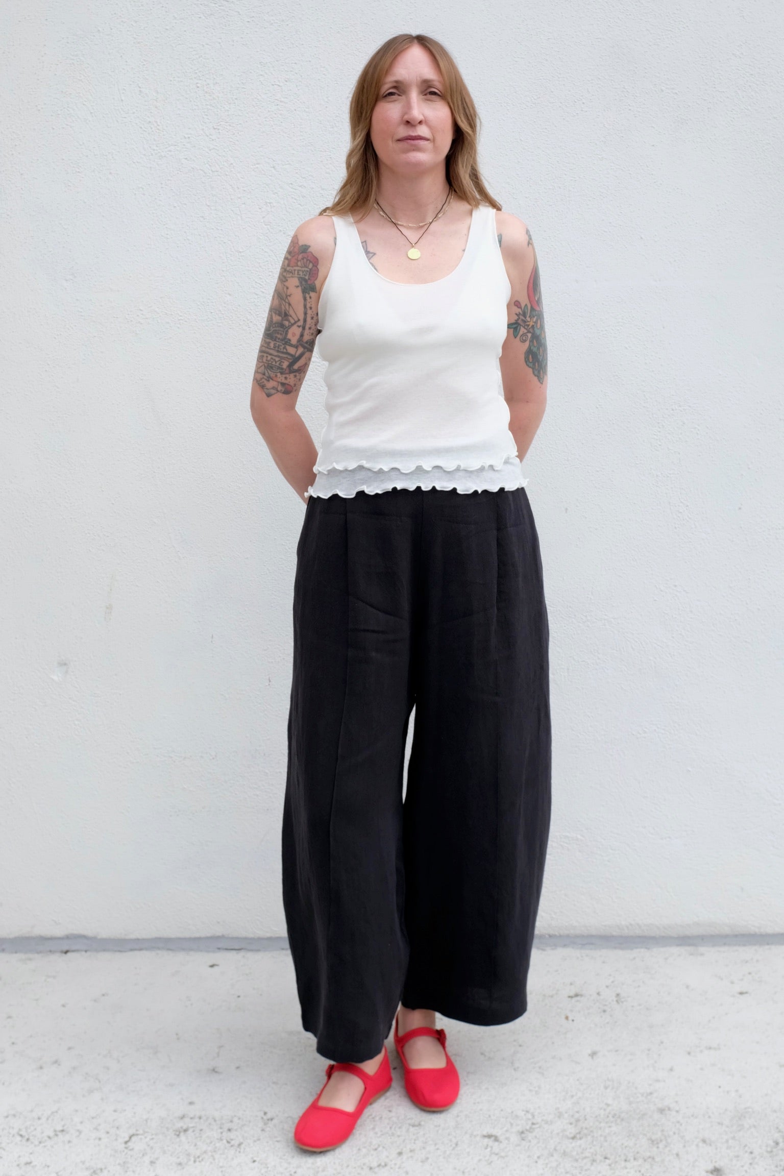 Yves Pant / Black Linen